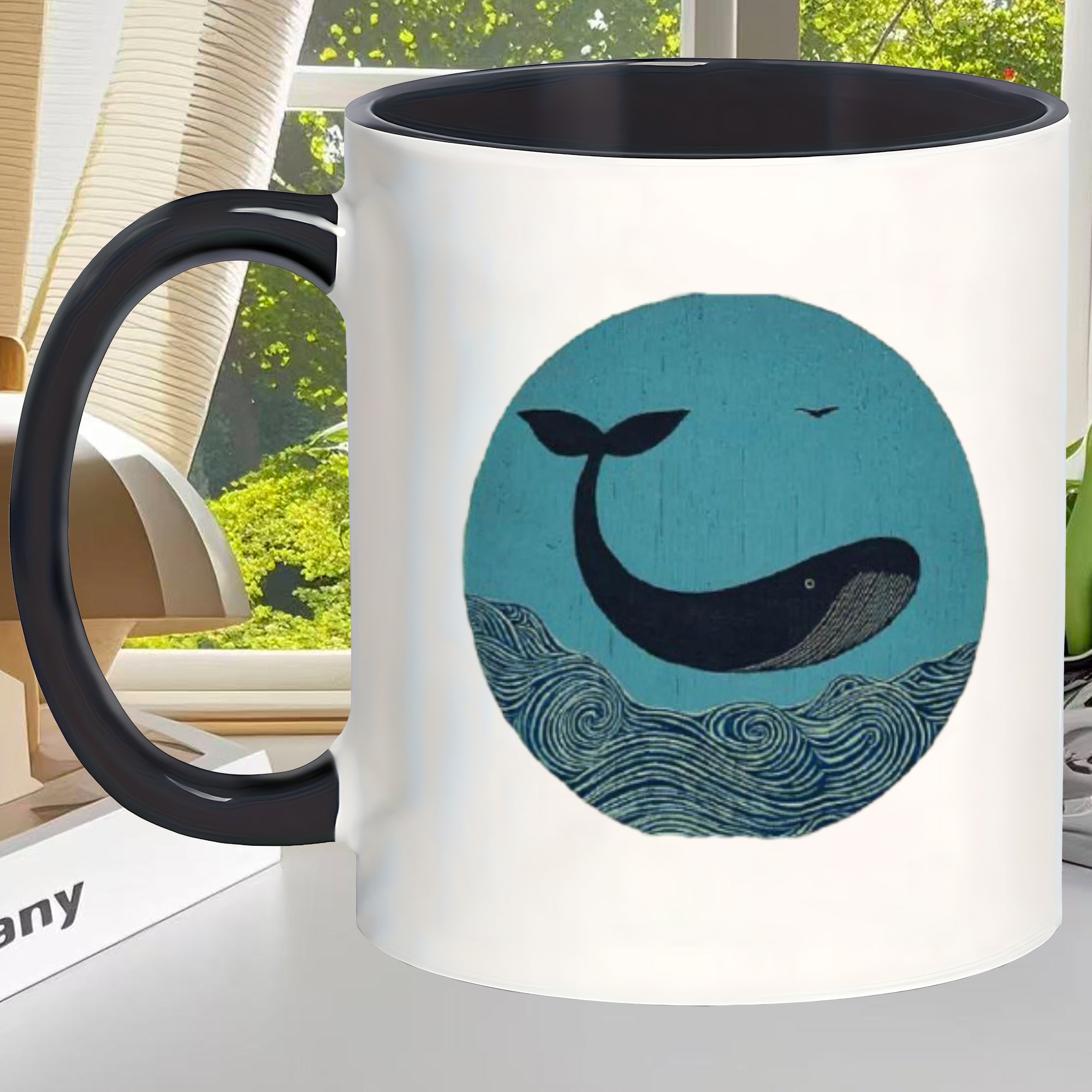 Tailorly Black Accent 11 oz Mug - whimsical charm mug the water mugs office home use_abf45d1330cb4badb8a98056f5c980d1