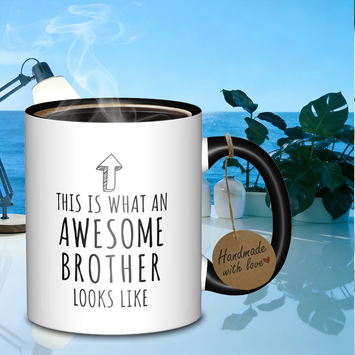 Tailorly Black Accent 11 oz Mug - brother mug durable bone china version for office _c543f4d0b5254d8b957f8f798149ea60