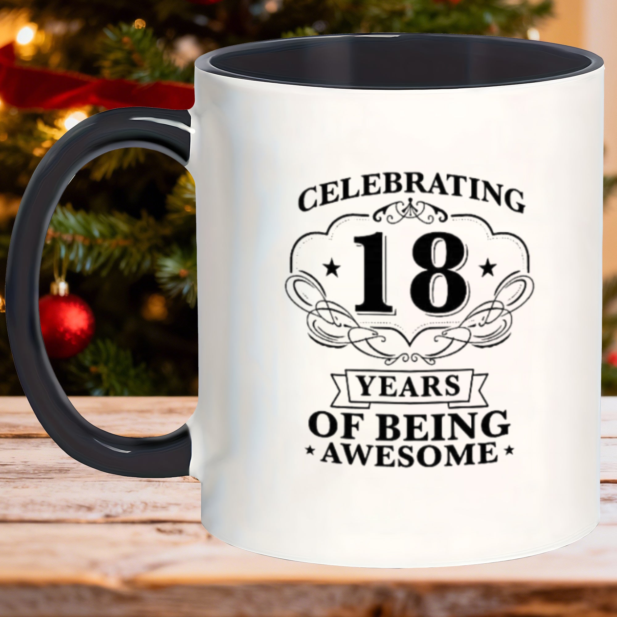 Tailorly Black Accent 11 oz Mug - of being awesome