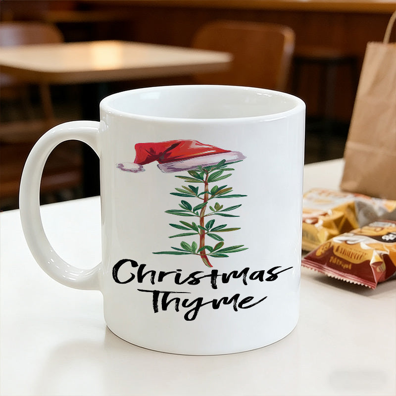 Tailorly White Ceramic 11 oz Mug - cute cartoon design