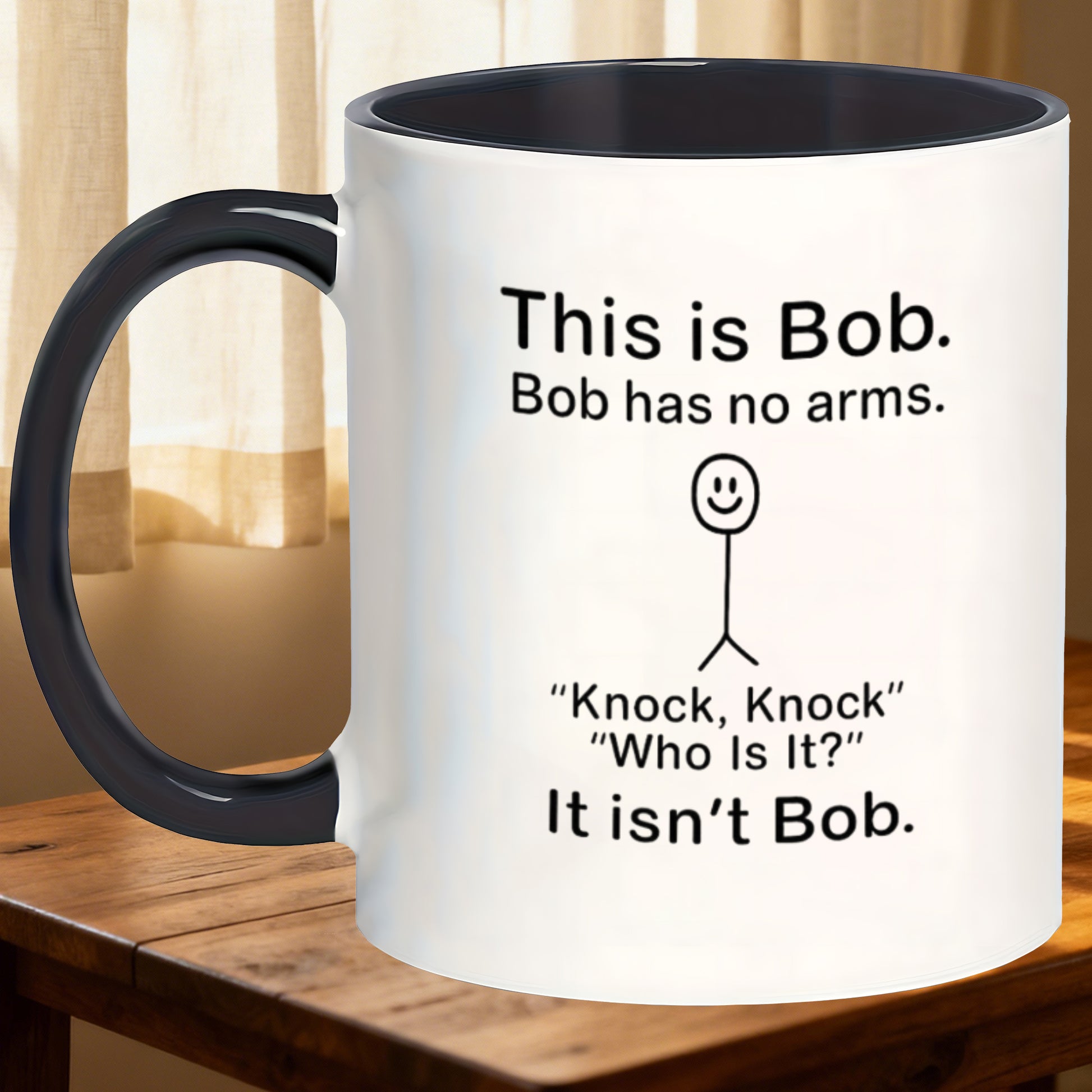 Tailorly Black Accent 11 oz Mug - bob themed