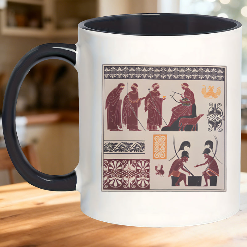 Tailorly Black Accent 11 oz Mug - double walled insulated mugs featuring ideal for coffee bars and perfect as gifts for office family or