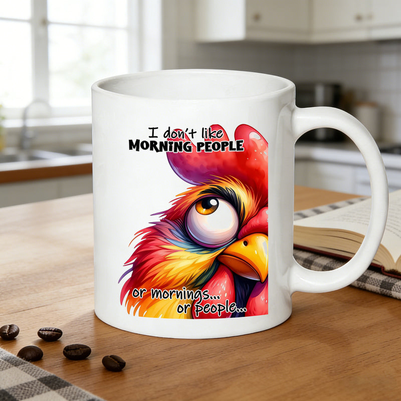 Tailorly White Ceramic 11 oz Mug - i dont like