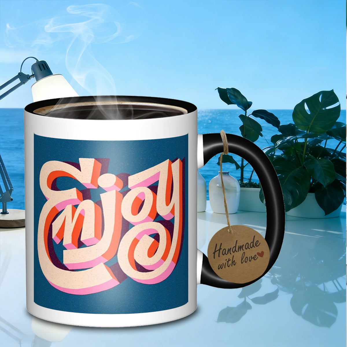 Tailorly Black Accent 11 oz Mug - chic ceramic tea cup for sublimation everyday use and travel a great gift_1ffb8c366b3e44e1a010af99e8d976af