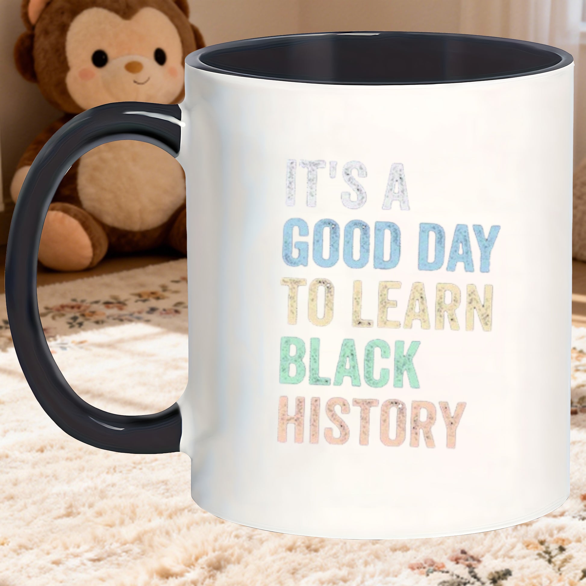 Tailorly Black Accent 11 oz Mug - celebrates learning about black history