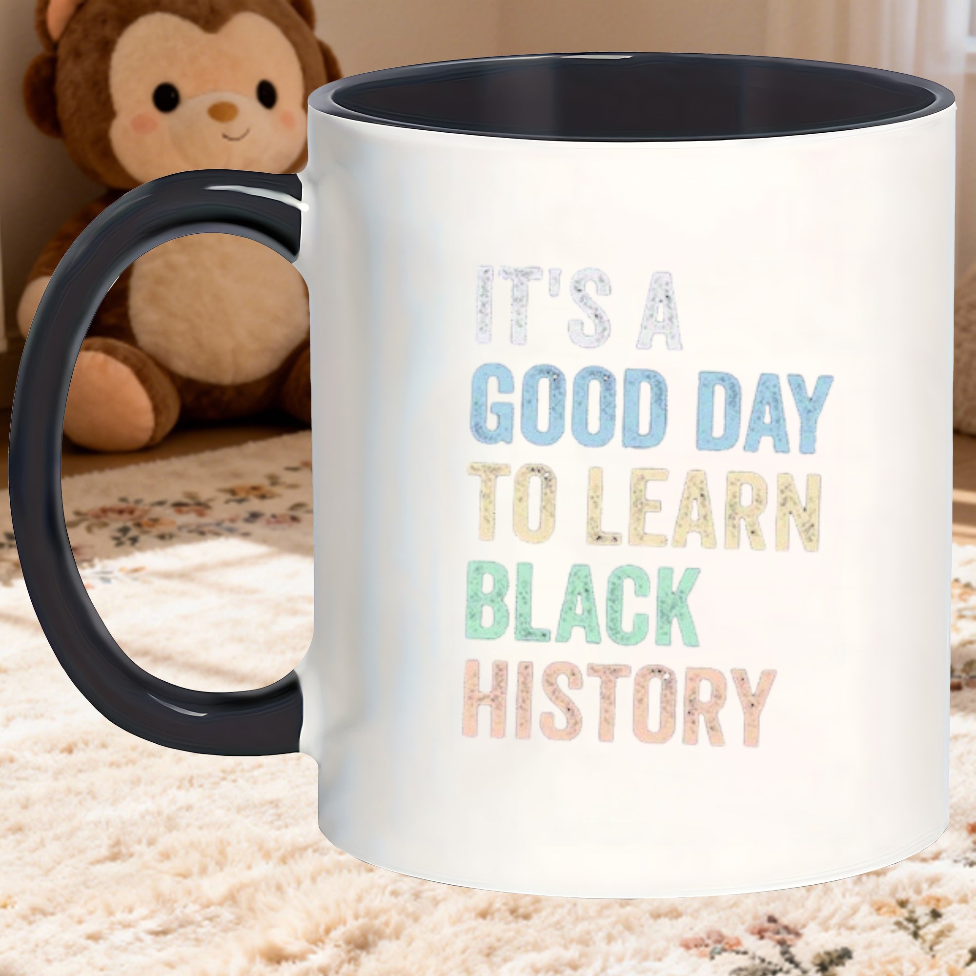 Tailorly Black Accent 11 oz Mug - celebrates learning about black history