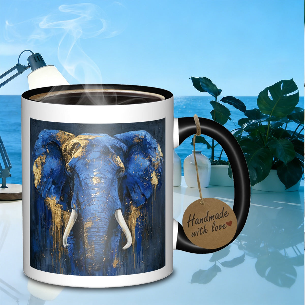 Tailorly Black Accent 11 oz Mug - galaxy