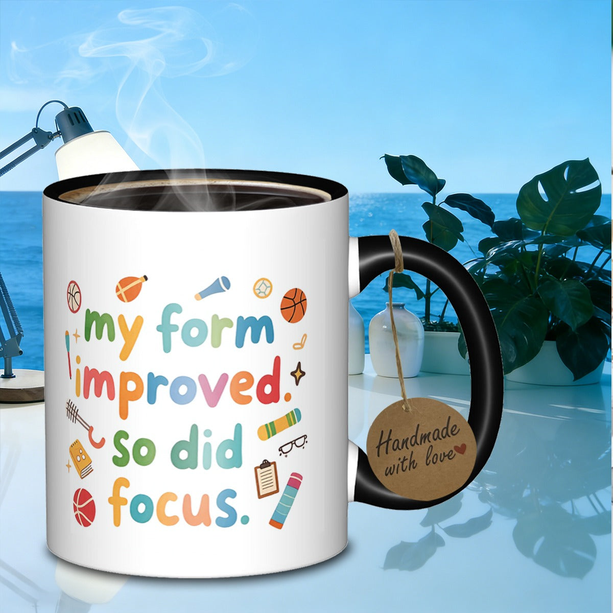 Tailorly Black Accent 11 oz Mug - improvedslim granite mug ideal for designlovers_a0d32766f0804534980ea0e668e0b9a5