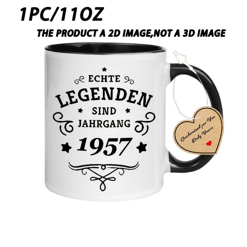 Tailorly Black Accent 11 oz Mug - Legend 1957