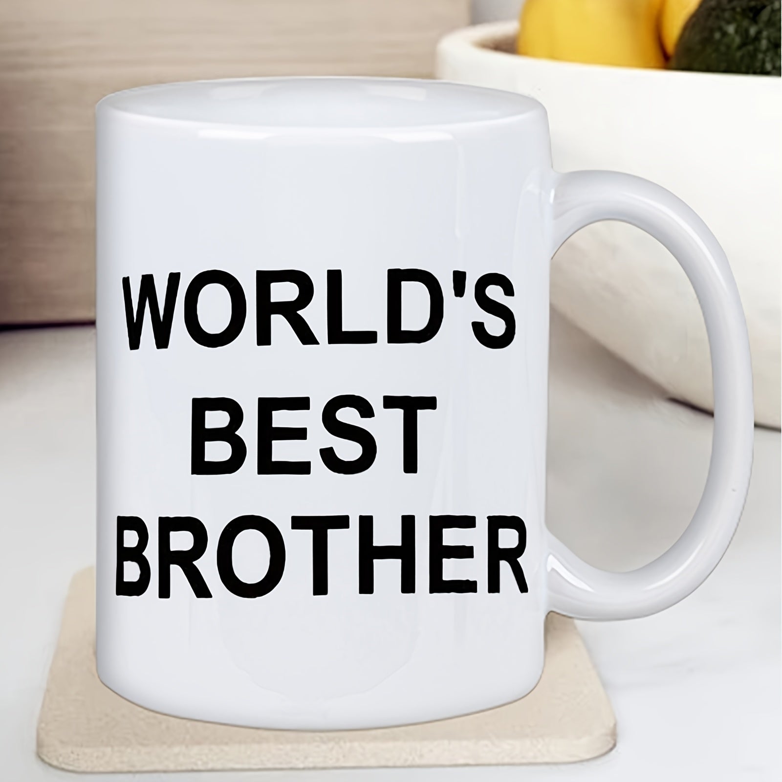 Tailorly White Ceramic 11 oz Mug - 1pc thoughtful present for couples fashionable and fun daily ceramic mug with pattern printing hand wash only perfect