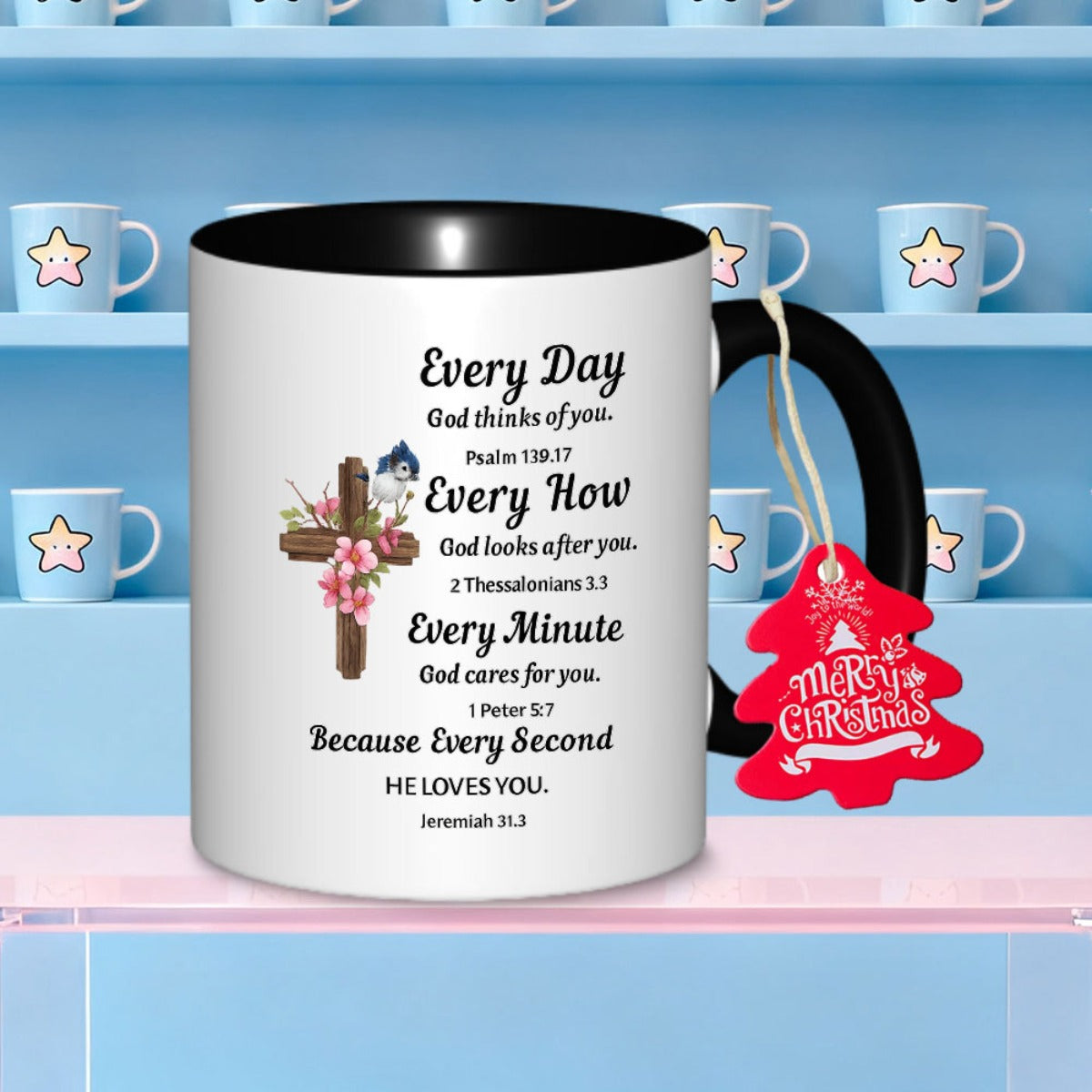 Tailorly Black Accent 11 oz Mug - inspiration pattern