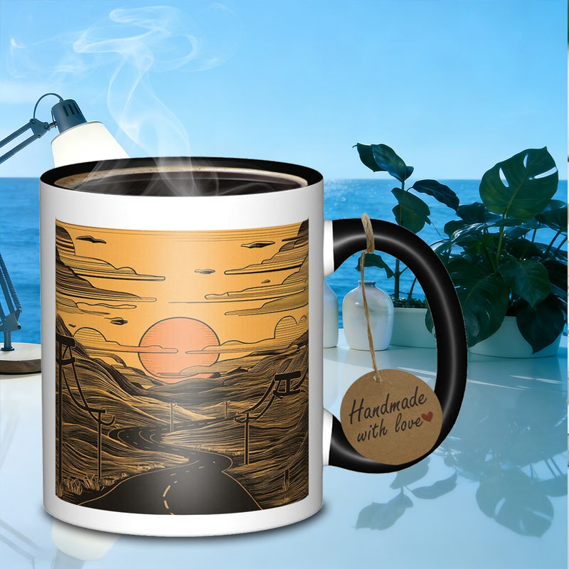 Tailorly Black Accent 11 oz Mug - scenic design