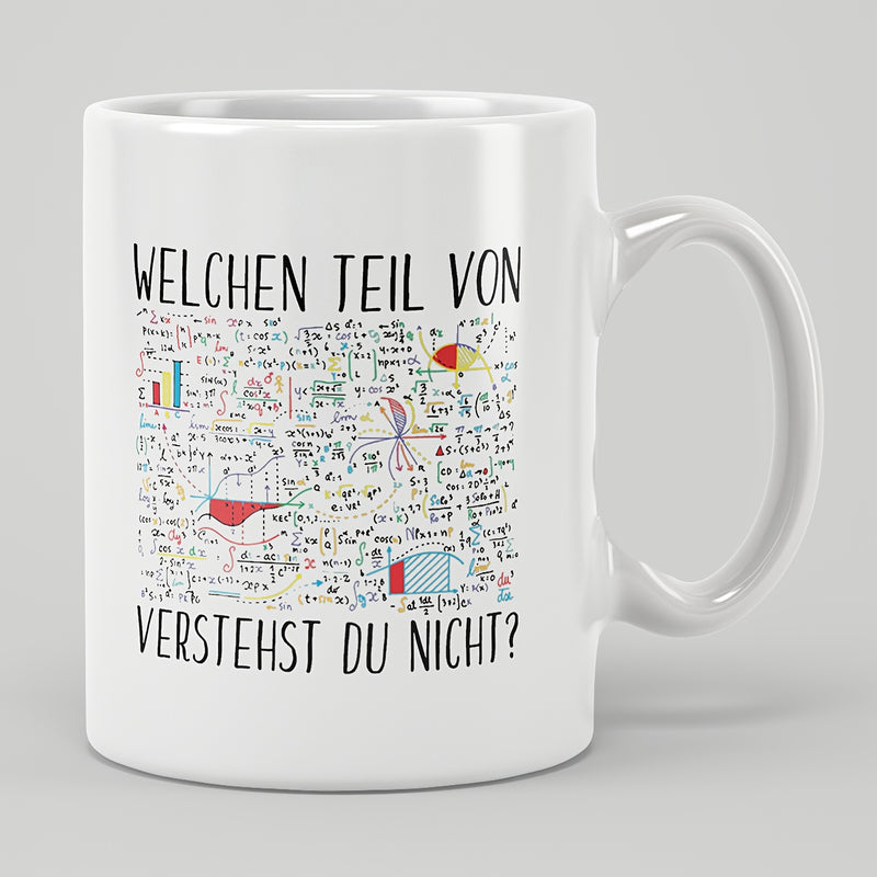 Tailorly White Ceramic 11 oz Mug - humorous math-related illustration and text