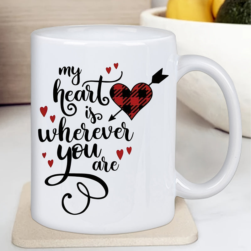 Tailorly White Ceramic 11 oz Mug - pattern printing