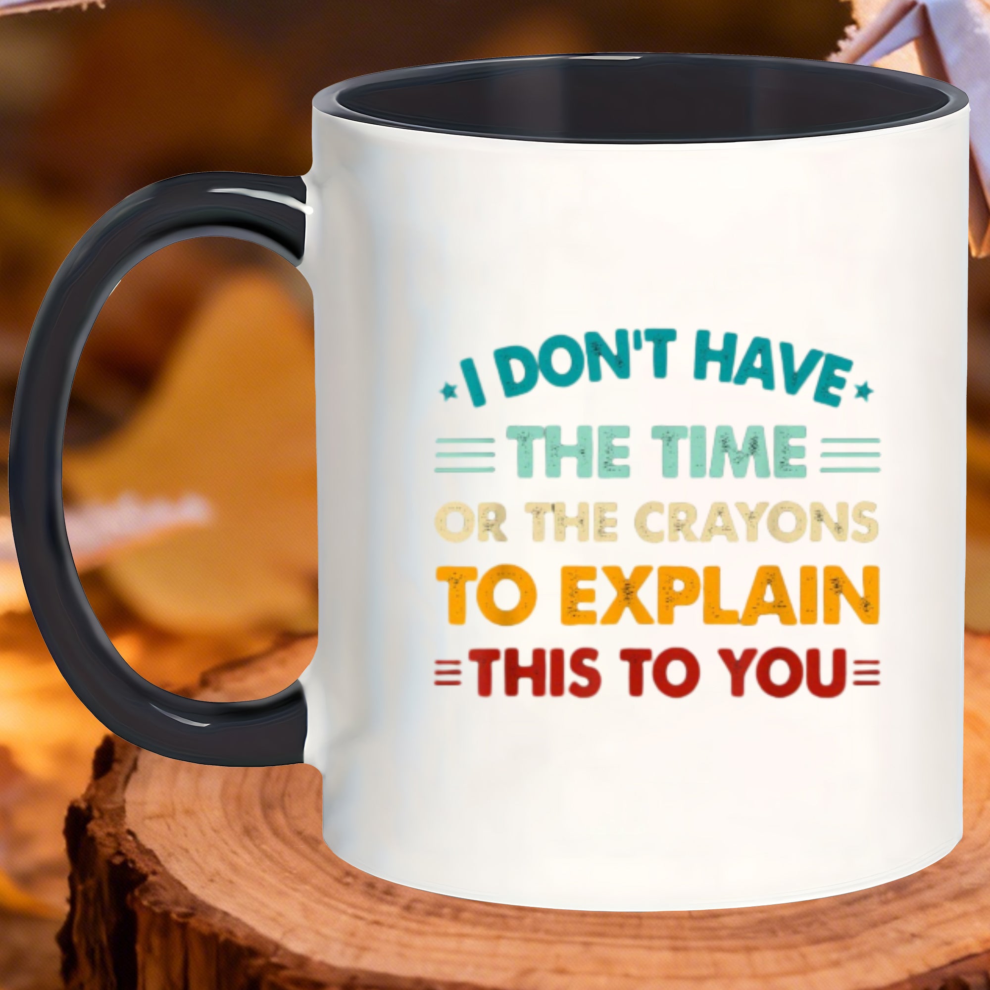 Tailorly Black Accent 11 oz Mug - stylish mugs with designs that scratches your oatmeal tea at or soda during i lack and crayons to this