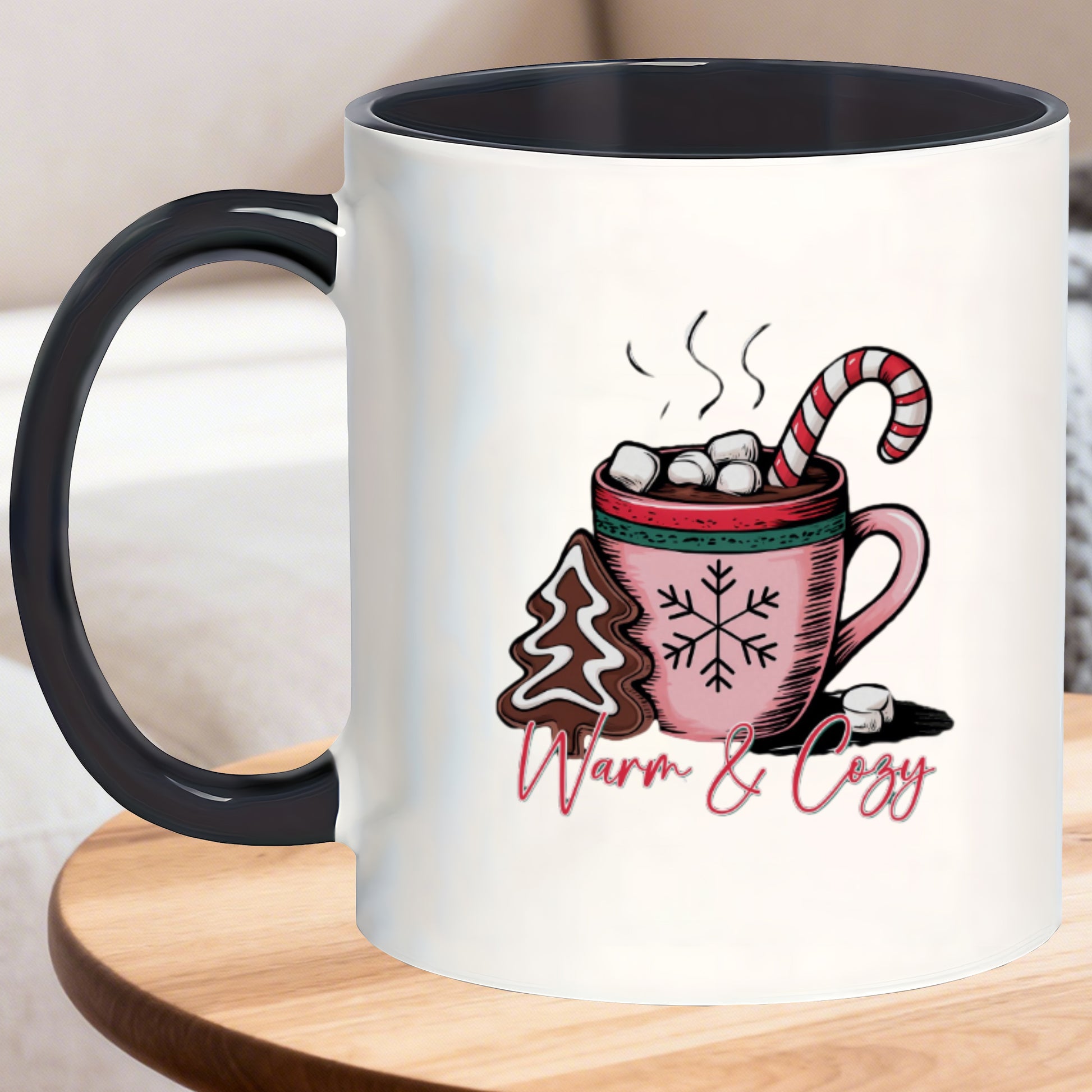 Tailorly Black Accent 11 oz Mug - stylish mugs with patterns that scratches ideal for matcha during study cider at harvest and _2a940e87829042da9446a12e569cbbc2