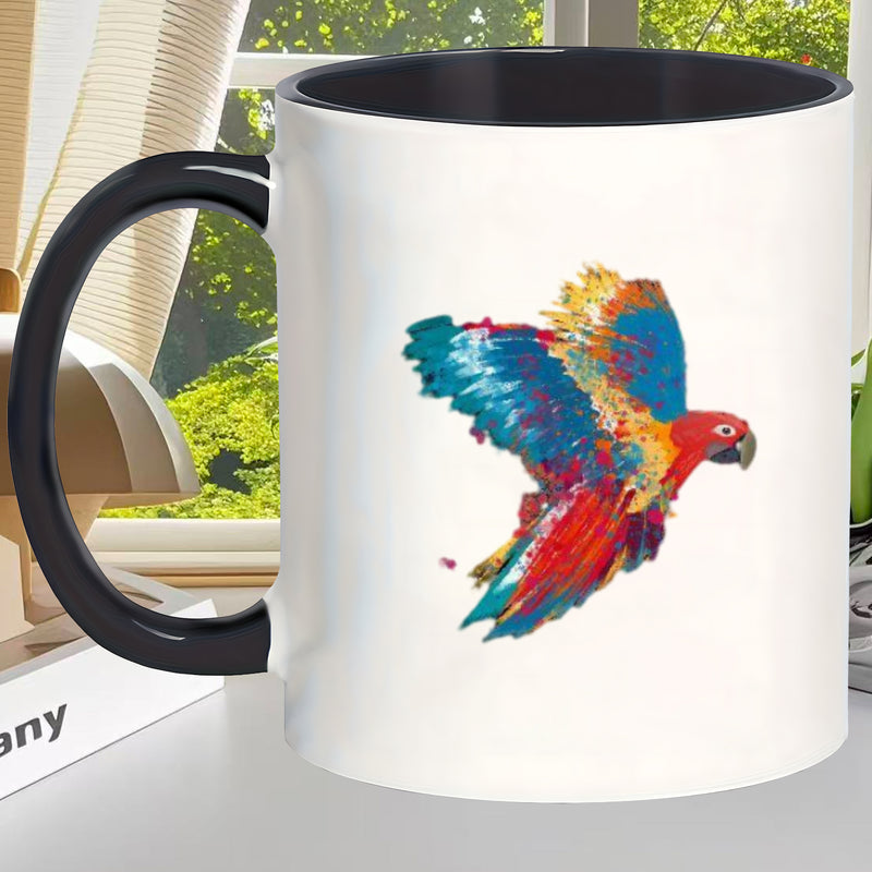 Tailorly Black Accent 11 oz Mug - durable ceramic microwave safe coffee vibrant mugs christmas decorations travel hot drink mug thanksgiving new