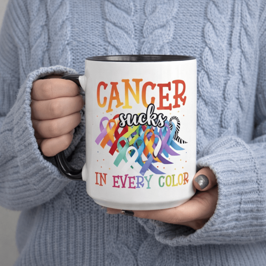 Tailorly Black Accent 11 oz Mug - in color， inspirational quote