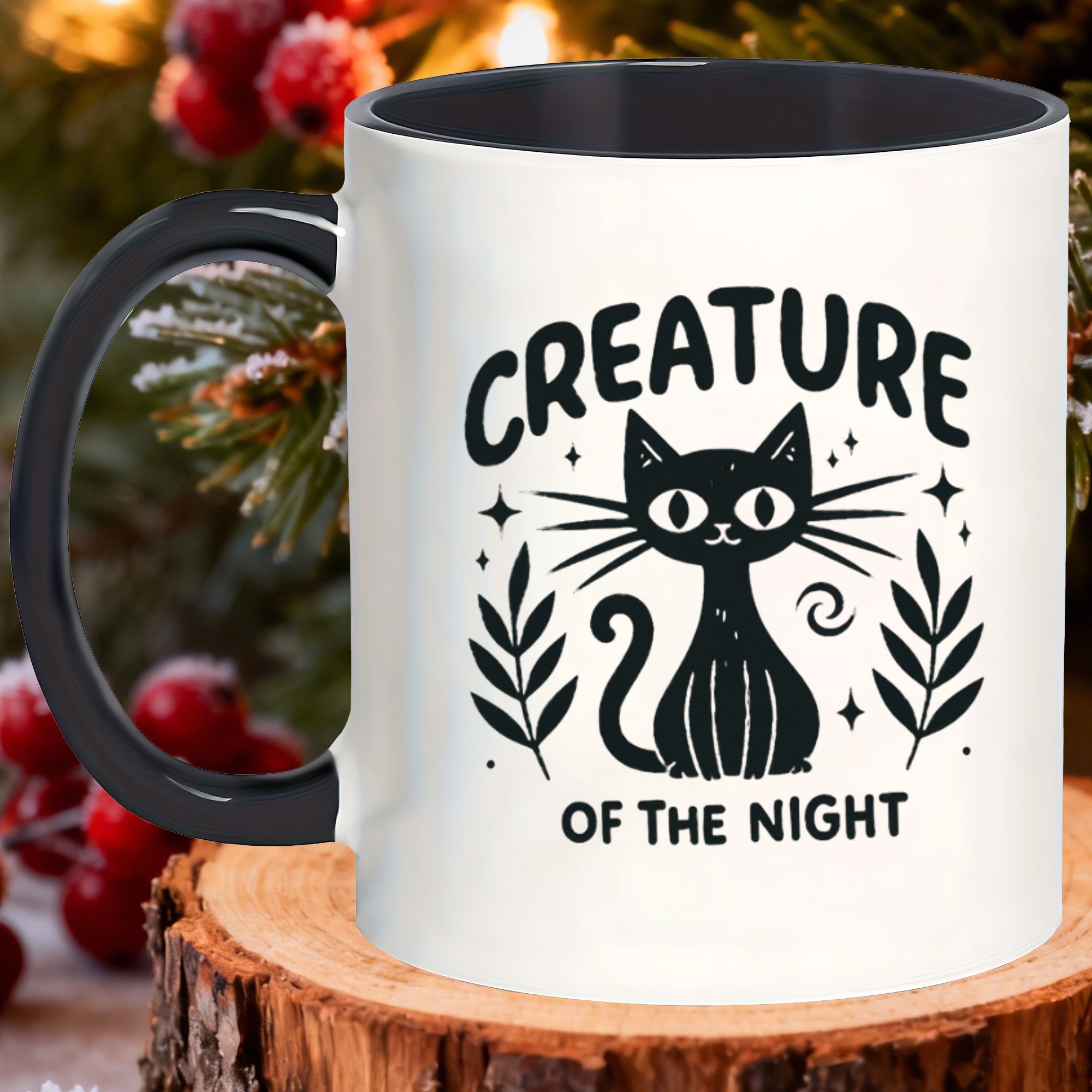 Tailorly Black Accent 11 oz Mug - mugs for hot and cold beverages ideal for espresso iced coffee on the patio and tea _f2311549f03a4baabb50f5c79fb737d6