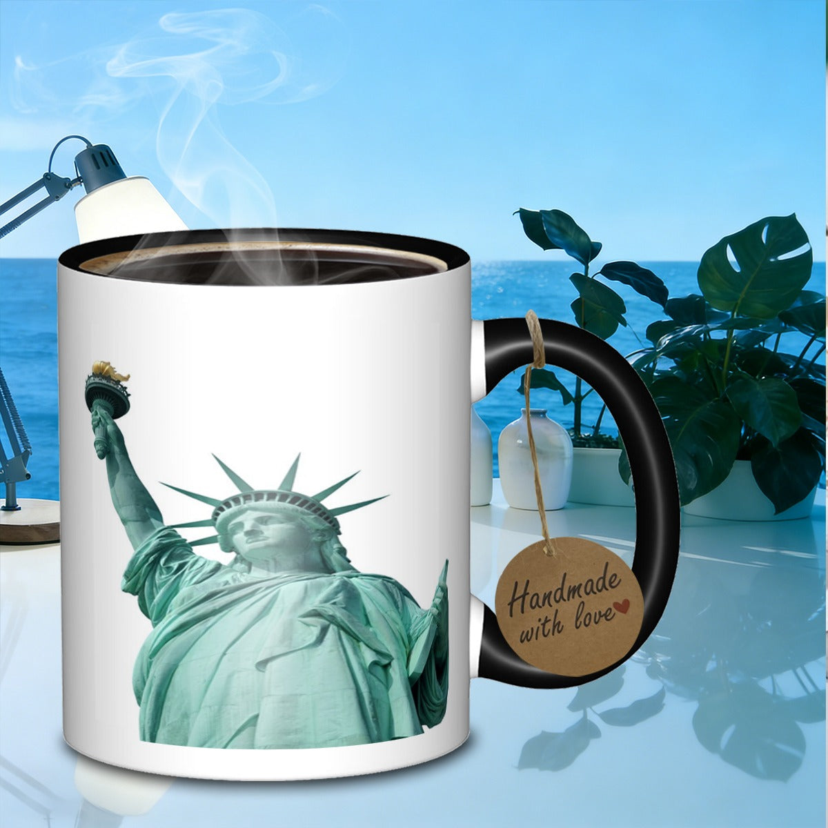 Tailorly Black Accent 11 oz Mug - statue of durable drinkware mug ideal for everyday use it a great gift_1b3501f0844a4ce09cd399873e2575e3