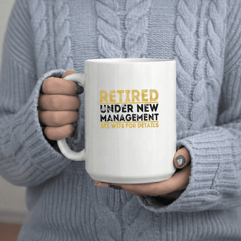 Tailorly White Ceramic 11 oz Mug - Retired Under See Wife for Details