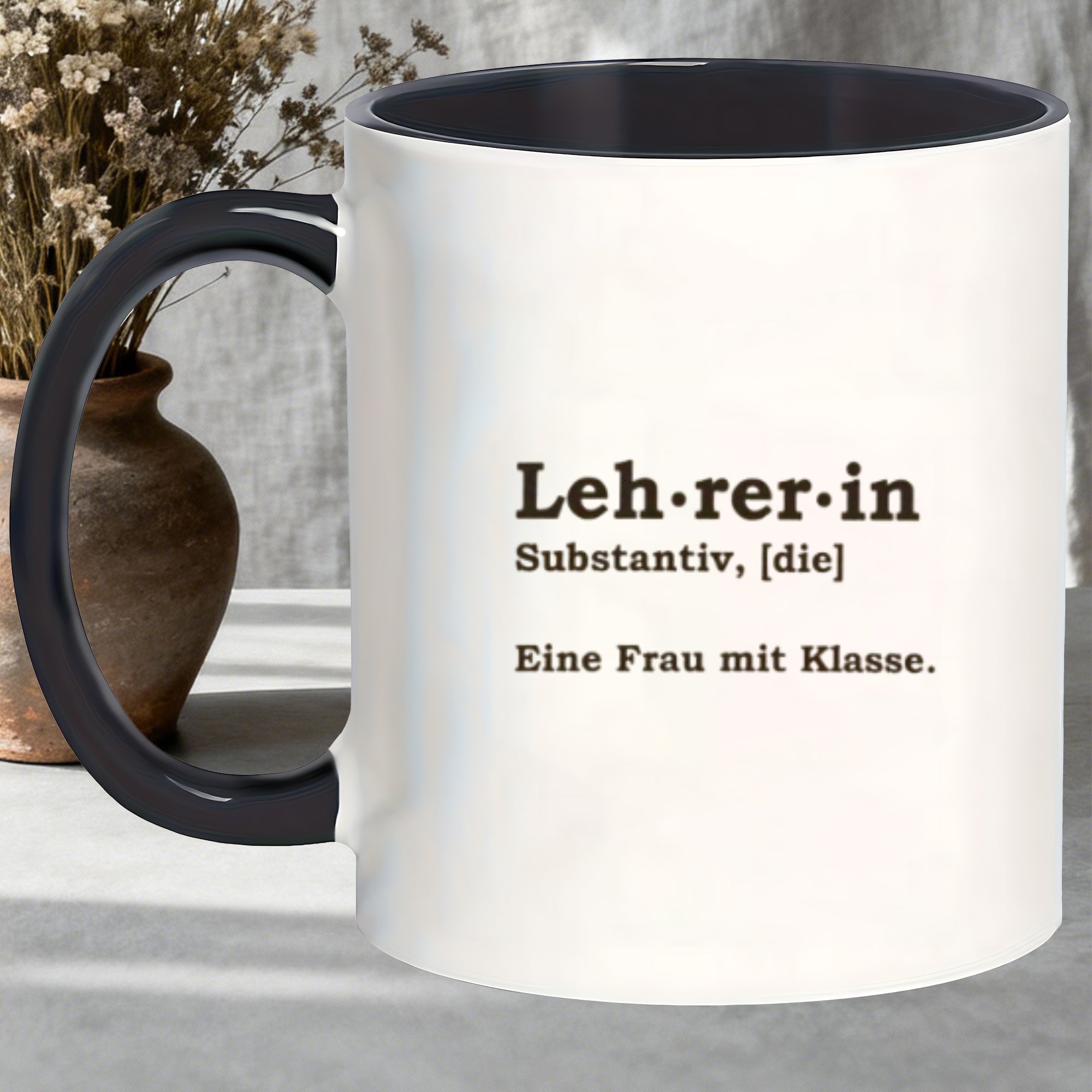Tailorly Black Accent 11 oz Mug - versatile cold hot drink leh rer in mugs apt for water afternoon matcha_b7c2a5f378bb47238e362d564f24ea88
