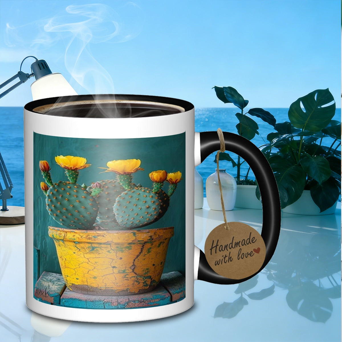 Tailorly Black Accent 11 oz Mug - plantsubtle galaxy