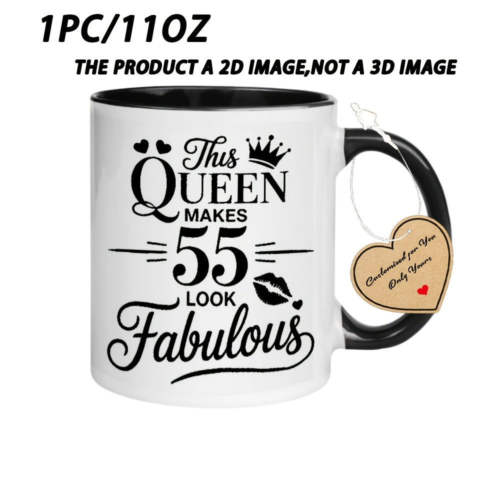 Tailorly Black Accent 11 oz Mug - Queen Fabulous
