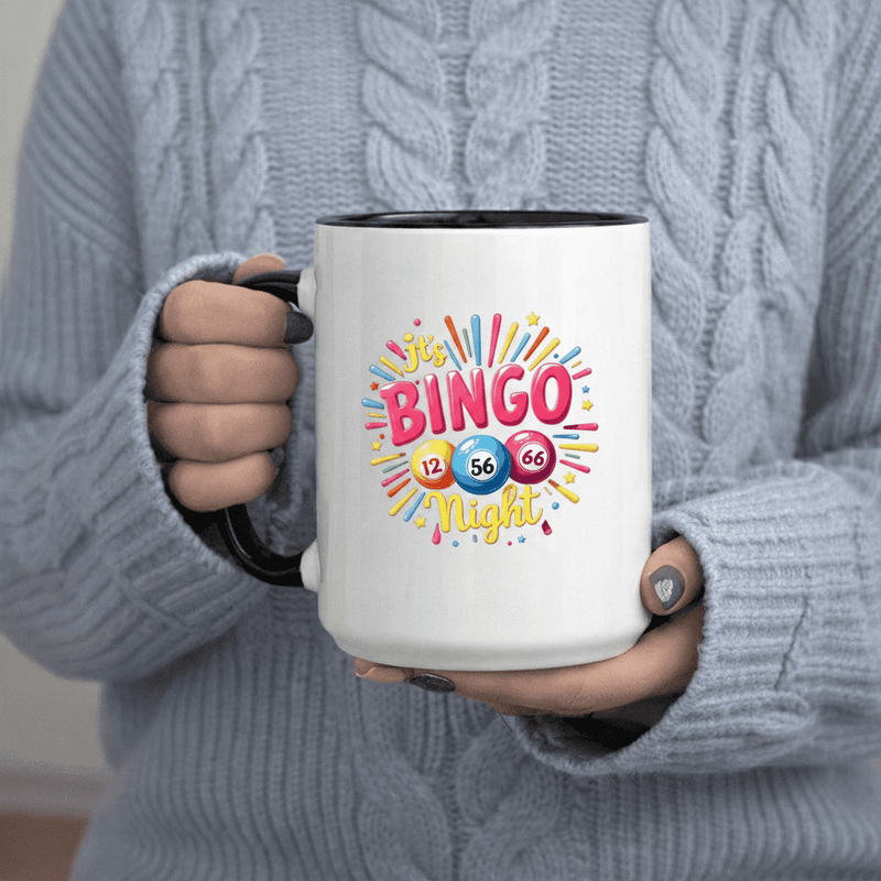 Tailorly Black Accent 11 oz Mug - Numbers 11oz Printed Ceramic Mug 11oz Printed Ceramic Ceramic Coffee Cup White Ceramic Dishwasher & Microwave Safe