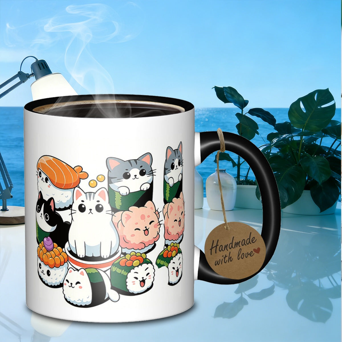 Tailorly Black Accent 11 oz Mug - combinationporcelain premium mug for _7e83256d644c45f4965026ed1e90ecee