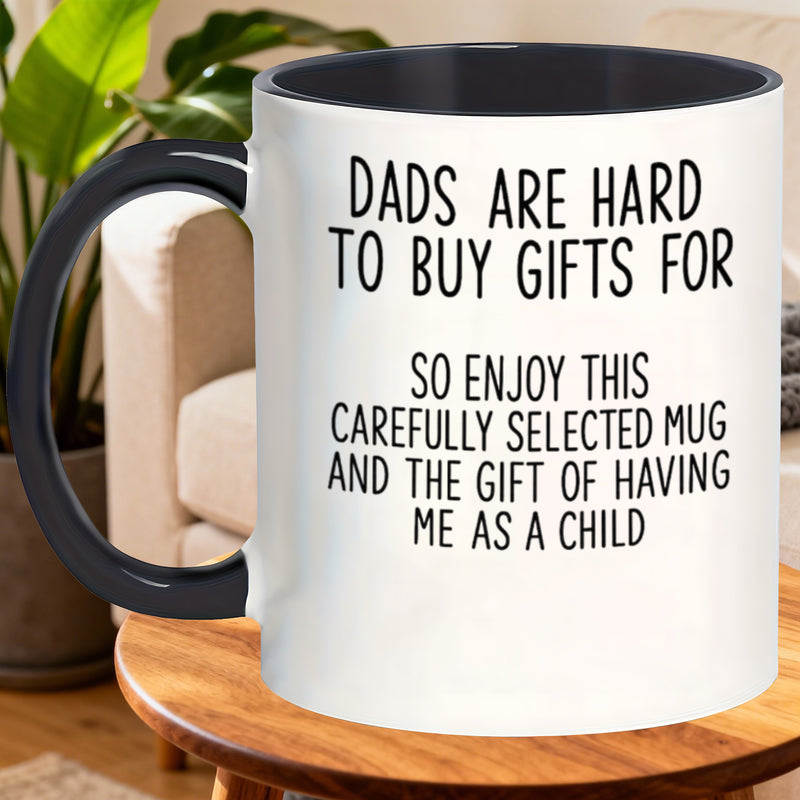 Tailorly Black Accent 11 oz Mug - unique mugs with a black handle that for dads birthdays or any occasion for men and women_fa336207f2db426e9127925c46efc405