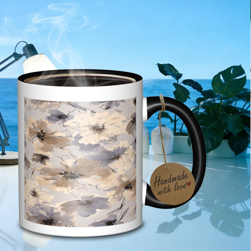 Tailorly Black Accent 11 oz Mug - watercolor