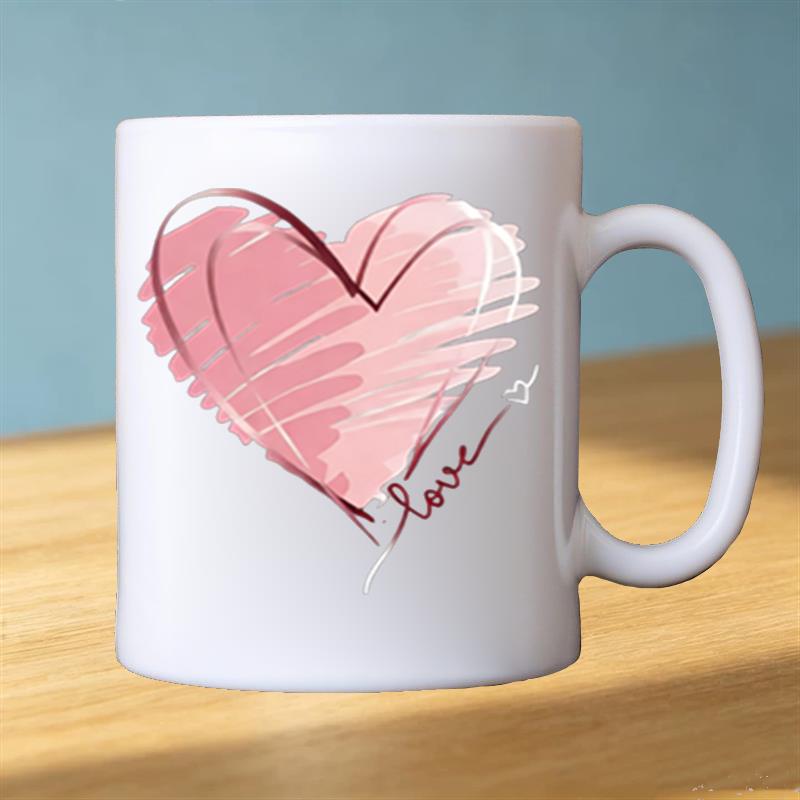 Tailorly White Ceramic 11 oz Mug - floral patterns and inspirational quotes