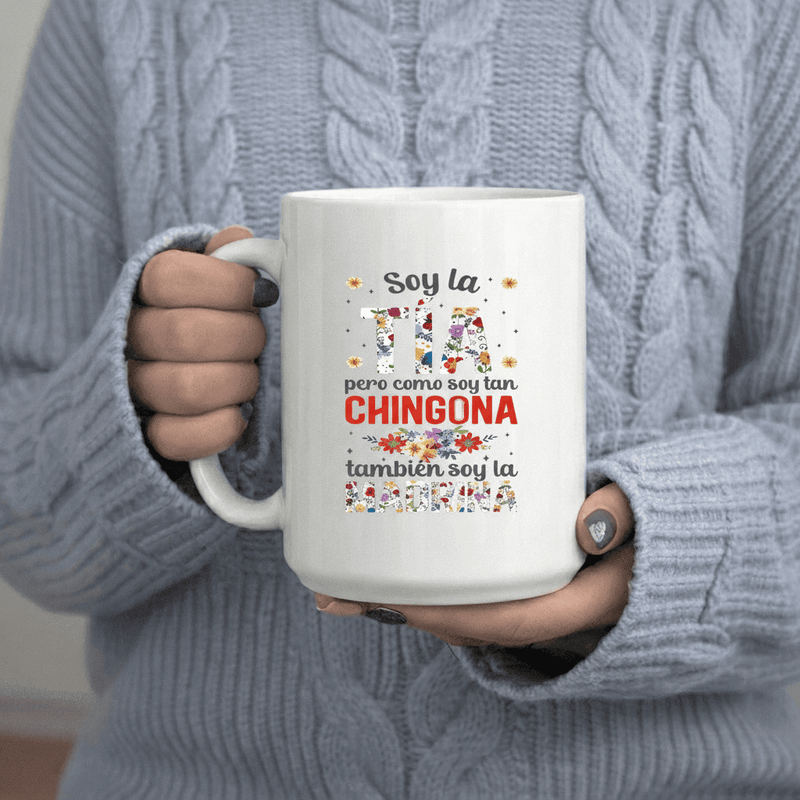 Tailorly White Ceramic 11 oz Mug - Soy Pero Como Soy Tan Soy La
