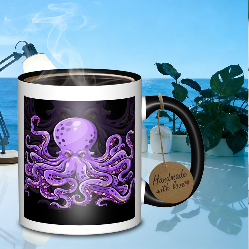 Tailorly Black Accent 11 oz Mug - mascot distinctive coffee mug design