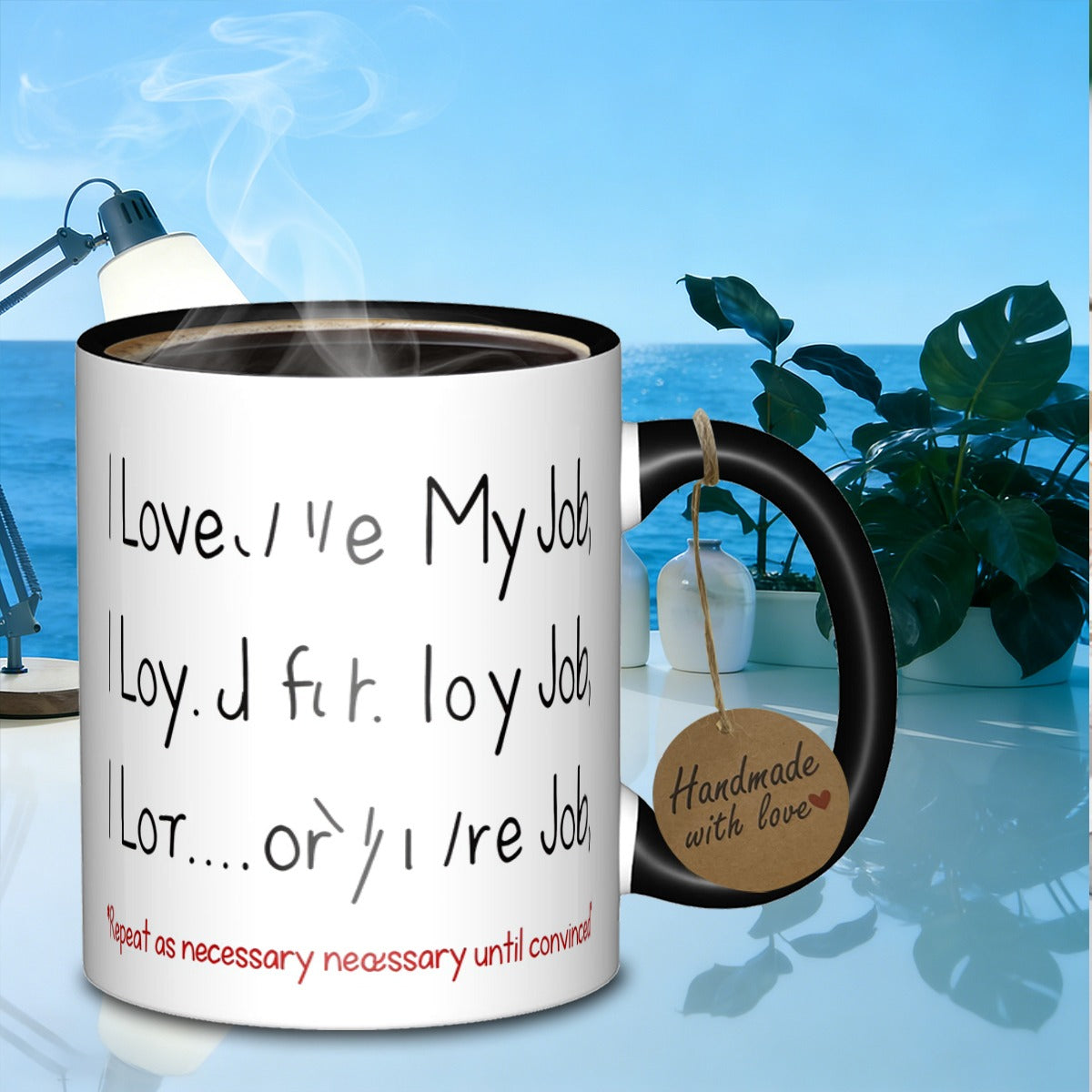 Tailorly Black Accent 11 oz Mug - sturdy