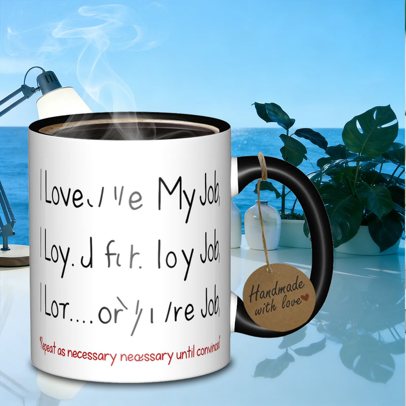 Tailorly Black Accent 11 oz Mug - sturdy