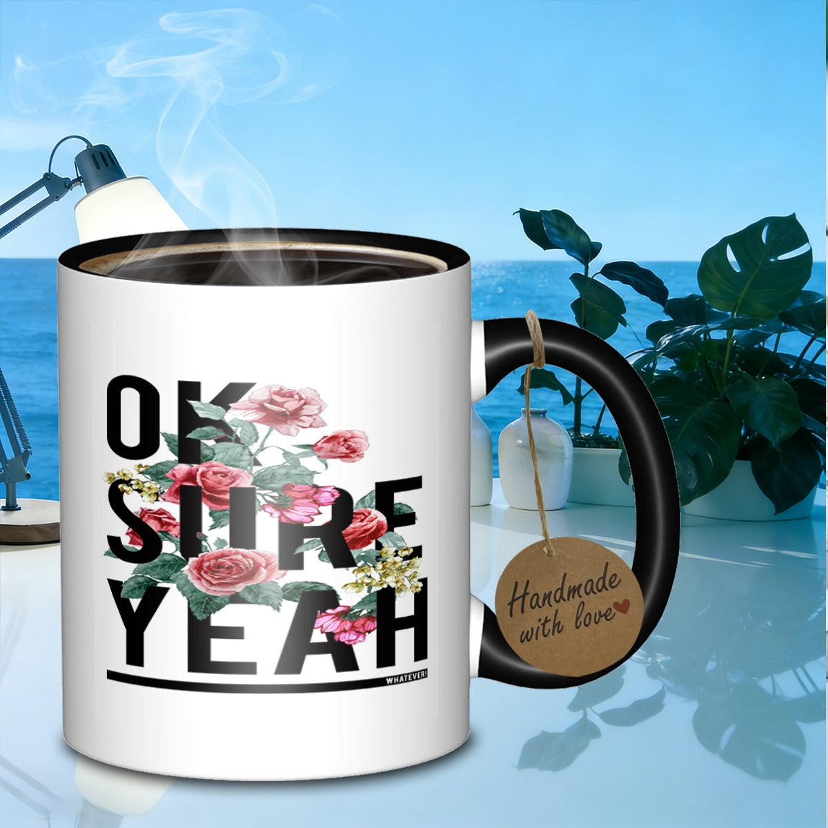 Tailorly Black Accent 11 oz Mug - flowerscalm