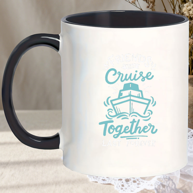 Tailorly Black Accent 11 oz Mug - glazed print