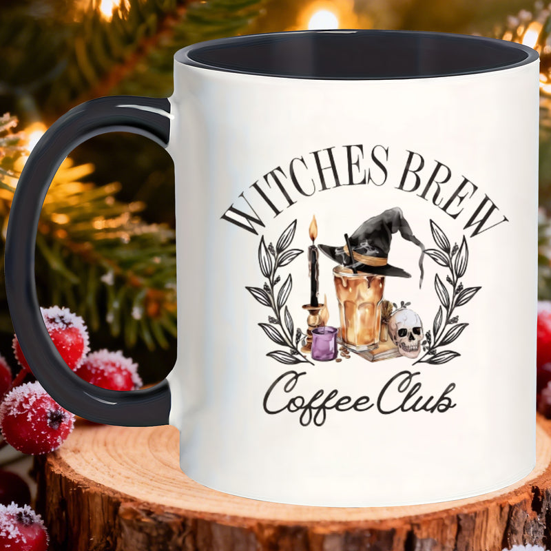 Tailorly Black Accent 11 oz Mug - coffee mugs suitable for women double walled insulated with lid thermal cup for coffee tea hand wash only themed