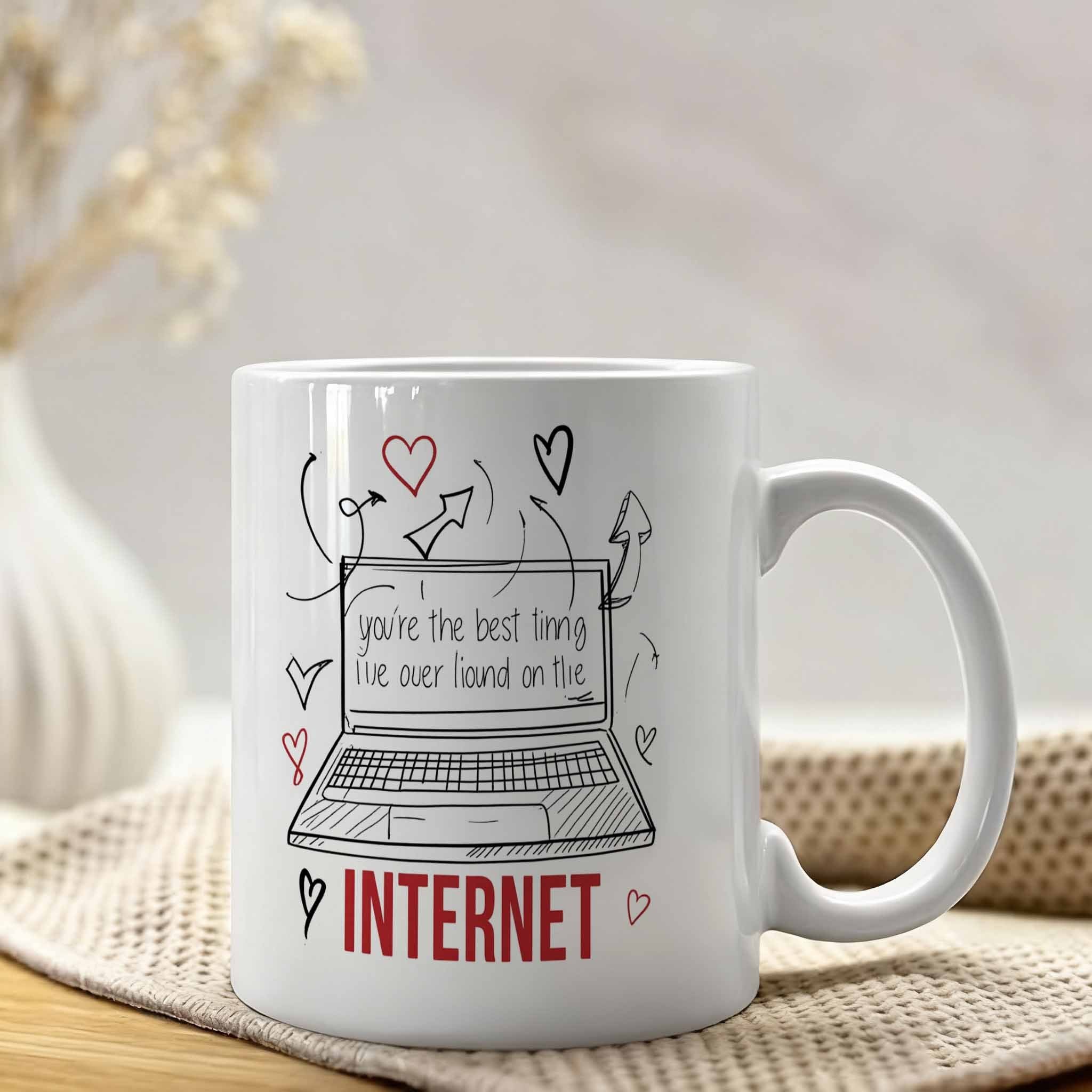 Tailorly White Ceramic 11 oz Mug - You re a Treasure Online