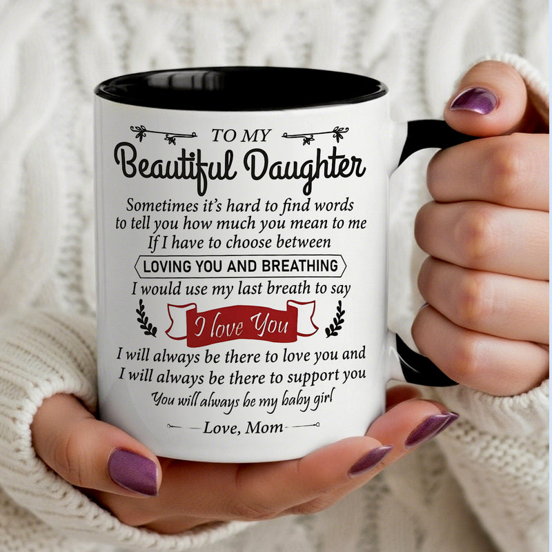 Tailorly Black Accent 11 oz Mug - the words to my is a thoughtful gift from a mother to her d_d1dd8e45af4a44b0a01204ff7493b327