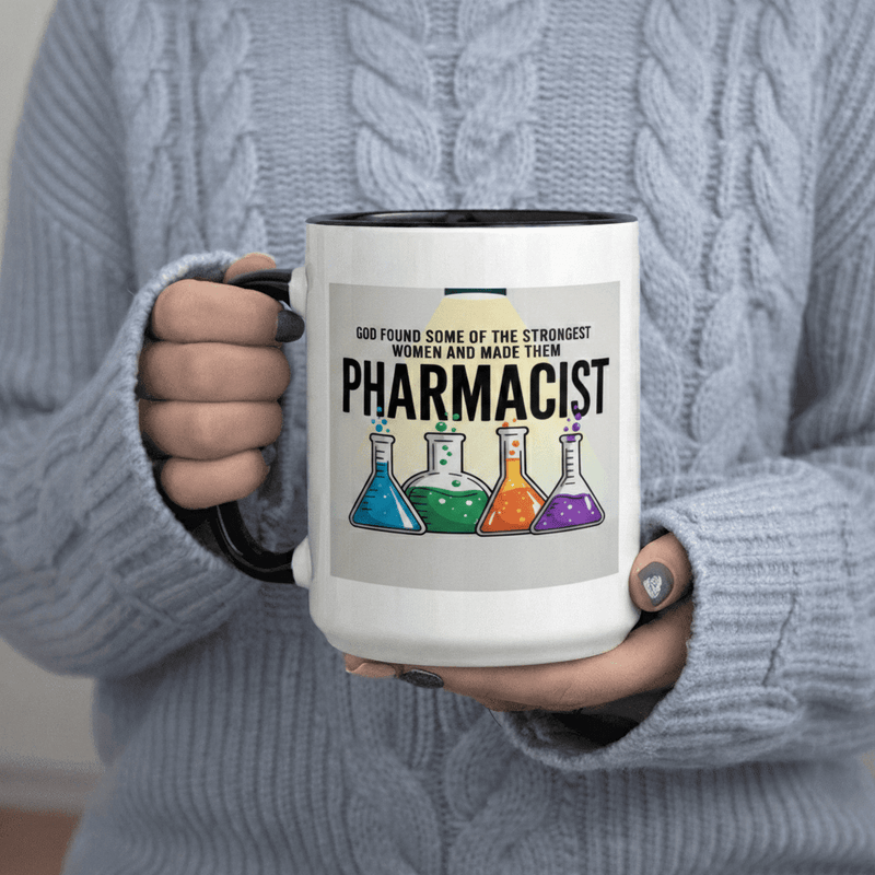 Tailorly Black Accent 11 oz Mug - Women And Made Them Pharmacists