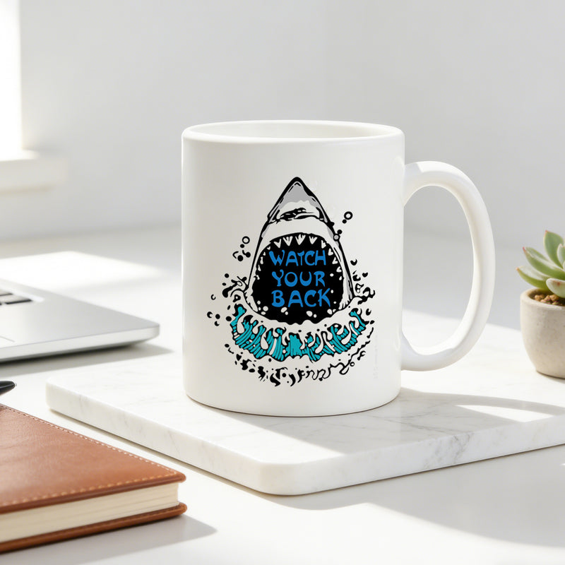 Tailorly White Ceramic 11 oz Mug - be for 11oz coffee cup for jaw present for enthusiasts fashionable urban style beverage