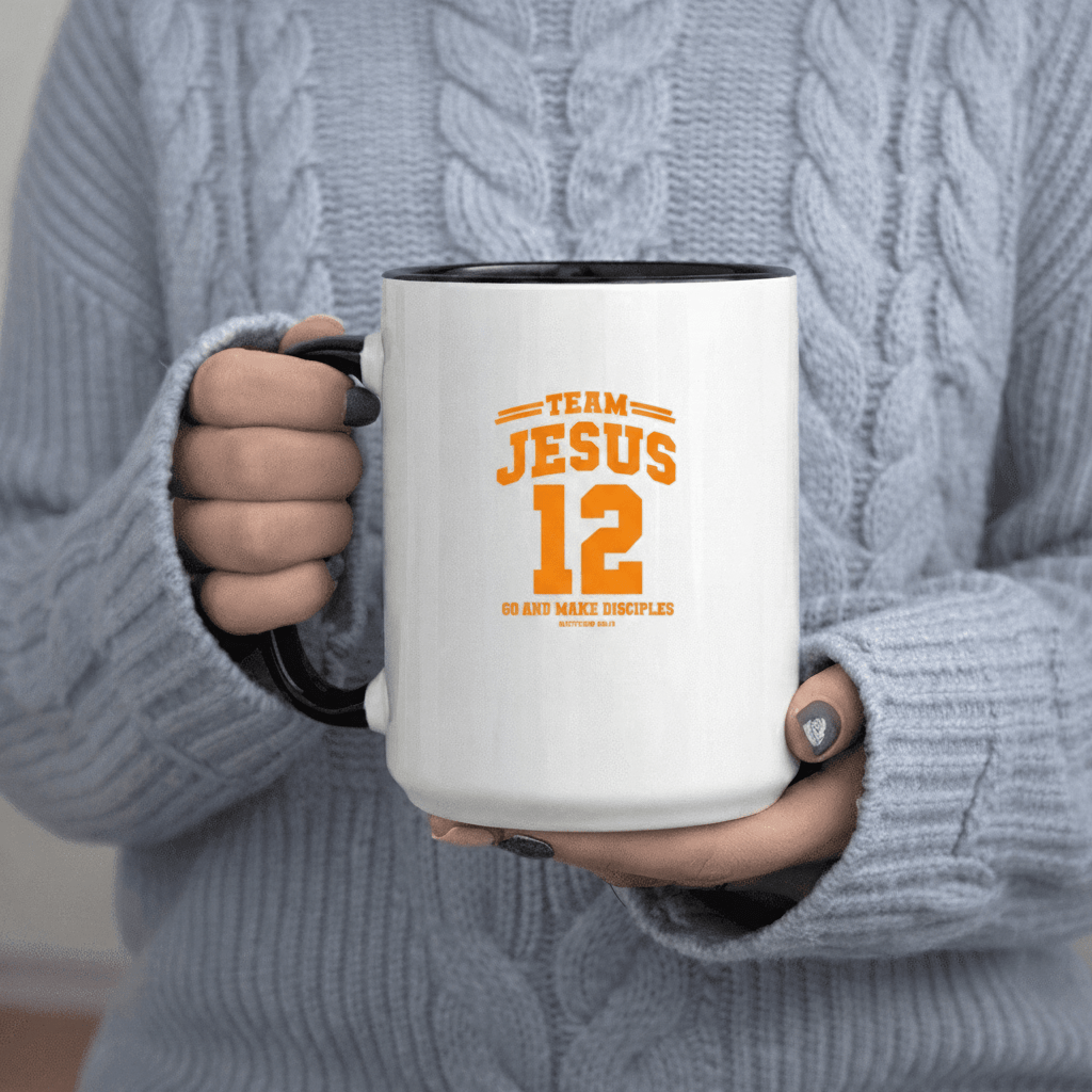 Tailorly Black Accent 11 oz Mug - Team 12 Go And Make Gradient Goth Cold Drin