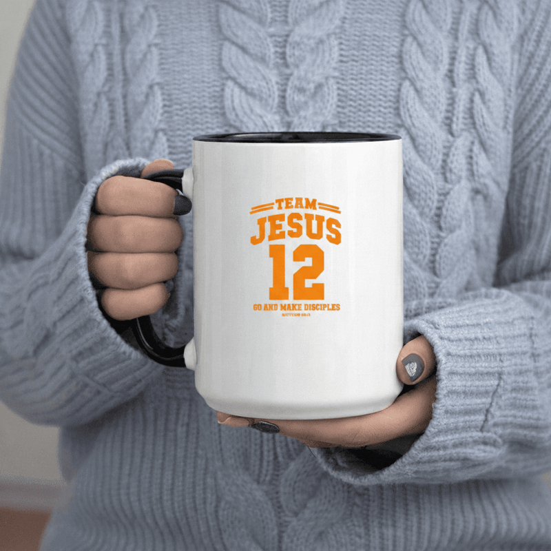 Tailorly Black Accent 11 oz Mug - Team 12 Go And Make Gradient Goth Cold Drin