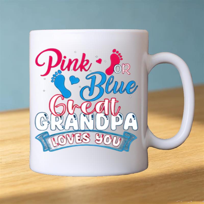 Tailorly White Ceramic 11 oz Mug - grandpa