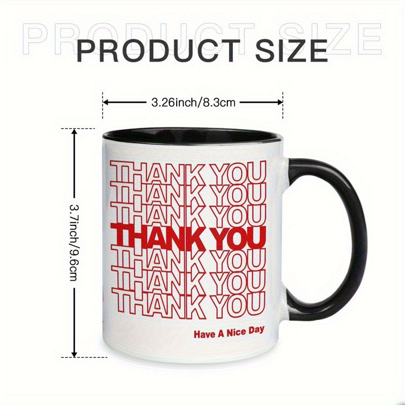 Tailorly Black Accent 11 oz Mug - thank design
