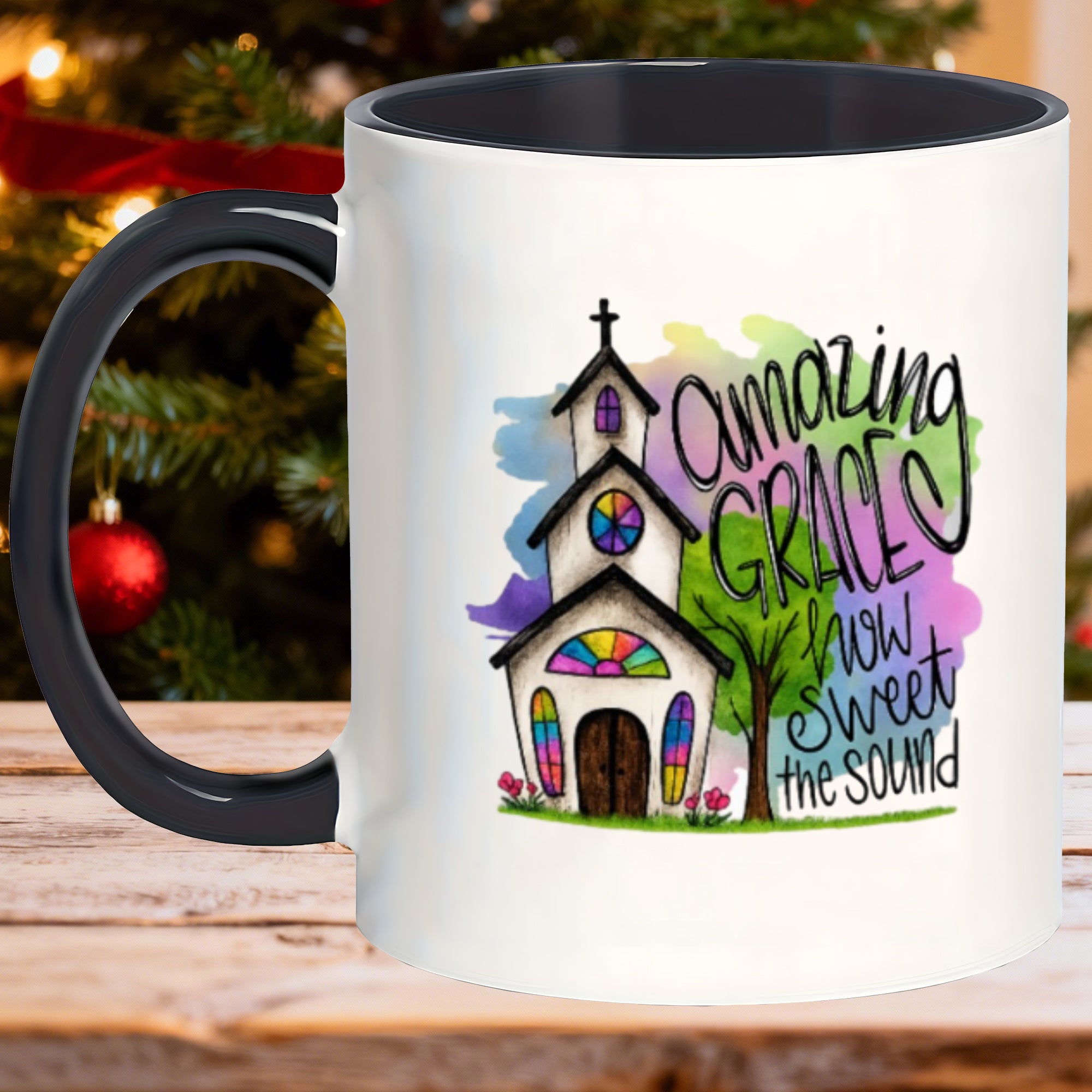 Tailorly Black Accent 11 oz Mug - multipurpose mug with lid suitable for friends colleagues dad mom gifts cup for tea soup hand wash only