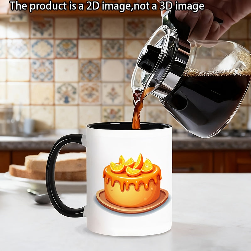 Tailorly Black Accent 11 oz Mug - cake themed